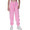 imageTHE GYM PEOPLE Girls Fleece Tapered Workout Sweatpants Warm Soft Athletic Joggers Pants with PocketsPink