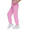 imageTHE GYM PEOPLE Girls Fleece Tapered Workout Sweatpants Warm Soft Athletic Joggers Pants with PocketsPink