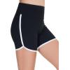 imageTHE GYM PEOPLE Girls High Waisted Workout Shorts Lightweight Athletic Dolphin Lounge Yoga ShortsBlack