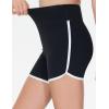 imageTHE GYM PEOPLE Girls High Waisted Workout Shorts Lightweight Athletic Dolphin Lounge Yoga ShortsBlack