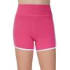 imageTHE GYM PEOPLE Girls High Waisted Workout Shorts Lightweight Athletic Dolphin Lounge Yoga ShortsBright Pink