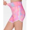 imageTHE GYM PEOPLE Girls High Waisted Workout Shorts Lightweight Athletic Dolphin Lounge Yoga ShortsColorful Pink