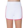 imageTHE GYM PEOPLE Girls High Waisted Workout Shorts Lightweight Athletic Dolphin Lounge Yoga ShortsWhite
