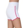 imageTHE GYM PEOPLE Girls High Waisted Workout Shorts Lightweight Athletic Dolphin Lounge Yoga ShortsWhite