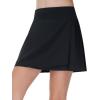 imageTHE GYM PEOPLE Girls Pleated Tennis Skirts 2 in 1 Kids Athletic Running Golf Skorts with Shorts PocketsBlack