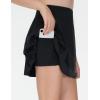 imageTHE GYM PEOPLE Girls Pleated Tennis Skirts 2 in 1 Kids Athletic Running Golf Skorts with Shorts PocketsBlack