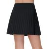 imageTHE GYM PEOPLE Girls Pleated Tennis Skirts 2 in 1 Kids Athletic Running Golf Skorts with Shorts PocketsBlack