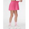 imageTHE GYM PEOPLE Girls Pleated Tennis Skirts 2 in 1 Kids Athletic Running Golf Skorts with Shorts PocketsBright Pink