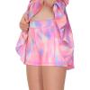 imageTHE GYM PEOPLE Girls Pleated Tennis Skirts 2 in 1 Kids Athletic Running Golf Skorts with Shorts PocketsColorful Pink