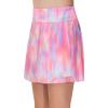 imageTHE GYM PEOPLE Girls Pleated Tennis Skirts 2 in 1 Kids Athletic Running Golf Skorts with Shorts PocketsColorful Pink