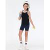 imageTHE GYM PEOPLE Girls Volleyball Shorts Kids High Waist Dance Workout Gymnastics Biker Athletic Shorts with PocketNavy Blue