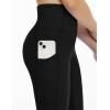 imageTHE GYM PEOPLE Girls Workout Leggings Kids High Waist Stretch Athletic Dance Yoga Pants with PocketsBlack