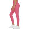 imageTHE GYM PEOPLE Girls Workout Leggings Kids High Waist Stretch Athletic Dance Yoga Pants with PocketsBright Pink