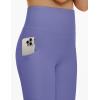 imageTHE GYM PEOPLE Girls Workout Leggings Kids High Waist Stretch Athletic Dance Yoga Pants with PocketsBright Purple