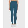 imageTHE GYM PEOPLE Girls Workout Leggings Kids High Waist Stretch Athletic Dance Yoga Pants with PocketsDark Blue Green