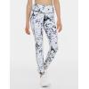 imageTHE GYM PEOPLE Girls Workout Leggings Kids High Waist Stretch Athletic Dance Yoga Pants with PocketsMarble