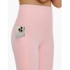 imageTHE GYM PEOPLE Girls Workout Leggings Kids High Waist Stretch Athletic Dance Yoga Pants with PocketsPink