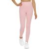 imageTHE GYM PEOPLE Girls Workout Leggings Kids High Waist Stretch Athletic Dance Yoga Pants with PocketsPink