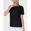 imageTHE GYM PEOPLE Girls Workout Shirts Short Sleeve Loose Fit Crewneck Running Yoga Tee TopsBlack