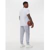 imageTHE GYM PEOPLE Mens Drawstring Workout Joggers Pants Lightweight Tapered Running Lounge Sweatpants with PocketsGrey