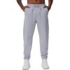 imageTHE GYM PEOPLE Mens Drawstring Workout Joggers Pants Lightweight Tapered Running Lounge Sweatpants with PocketsGrey
