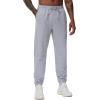 imageTHE GYM PEOPLE Mens Drawstring Workout Joggers Pants Lightweight Tapered Running Lounge Sweatpants with PocketsGrey