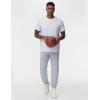 imageTHE GYM PEOPLE Mens Drawstring Workout Joggers Pants Lightweight Tapered Running Lounge Sweatpants with PocketsGrey