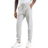 imageTHE GYM PEOPLE Mens Fleece Joggers Pants with Deep Pockets in Loosefit StyleUnlined Lightweight Basic Light Grey