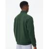 imageTHE GYM PEOPLE Mens Half Zip Fleece Pullover Sweatshirts Midweight Mock Neck Workout Sweat TopsGreen