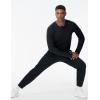 imageTHE GYM PEOPLE Mens Long Sleeve Workout Shirts Moisture Wicking Athletic Running Tee Tops with Thumb HolesBlack