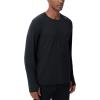 imageTHE GYM PEOPLE Mens Long Sleeve Workout Shirts Moisture Wicking Athletic Running Tee Tops with Thumb HolesBlack