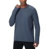 imageTHE GYM PEOPLE Mens Long Sleeve Workout Shirts Moisture Wicking Athletic Running Tee Tops with Thumb HolesCharcoal Grey