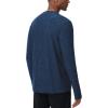 imageTHE GYM PEOPLE Mens Long Sleeve Workout Shirts Moisture Wicking Athletic Running Tee Tops with Thumb HolesDark Blue Heather