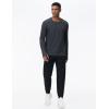 imageTHE GYM PEOPLE Mens Long Sleeve Workout Shirts Moisture Wicking Athletic Running Tee Tops with Thumb HolesDark Grey Heather