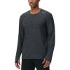 imageTHE GYM PEOPLE Mens Long Sleeve Workout Shirts Moisture Wicking Athletic Running Tee Tops with Thumb HolesDark Grey Heather