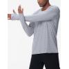 imageTHE GYM PEOPLE Mens Long Sleeve Workout Shirts Moisture Wicking Athletic Running Tee Tops with Thumb HolesLight Grey Heather