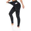 imageTHE GYM PEOPLE Tummy Control Workout Leggings with Pockets High Waist Athletic Yoga Pants for Women Running FitnessBlueDark GreyBlack