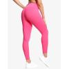 imageTHE GYM PEOPLE Tummy Control Workout Leggings with Pockets High Waist Athletic Yoga Pants for Women Running FitnessBright Pink