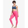 imageTHE GYM PEOPLE Tummy Control Workout Leggings with Pockets High Waist Athletic Yoga Pants for Women Running FitnessBright Pink