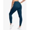 imageTHE GYM PEOPLE Tummy Control Workout Leggings with Pockets High Waist Athletic Yoga Pants for Women Running FitnessDark Blue Green