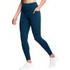 imageTHE GYM PEOPLE Tummy Control Workout Leggings with Pockets High Waist Athletic Yoga Pants for Women Running FitnessDark Blue Green