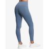 imageTHE GYM PEOPLE Tummy Control Workout Leggings with Pockets High Waist Athletic Yoga Pants for Women Running FitnessGrey Blue