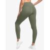imageTHE GYM PEOPLE Tummy Control Workout Leggings with Pockets High Waist Athletic Yoga Pants for Women Running FitnessGrey Green