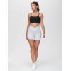 imageTHE GYM PEOPLE Womens Adjustable Longline Sports Bras Scoop Neck Padded Wireless Workout Yoga TopsBlack
