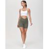 imageTHE GYM PEOPLE Womens Adjustable Longline Sports Bras Scoop Neck Padded Wireless Workout Yoga TopsWhite