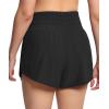 imageTHE GYM PEOPLE Womens Athletic Shorts Elastic Waisted Quick Dry Ruffle Tennis Workout Skorts with Mesh Liner Zip PocketsBlack