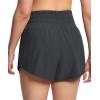 imageTHE GYM PEOPLE Womens Athletic Shorts Elastic Waisted Quick Dry Ruffle Tennis Workout Skorts with Mesh Liner Zip PocketsDark Grey