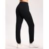 imageTHE GYM PEOPLE Womens Baggy Cinch Bottom Sweatpants Lightweight Workout Joggers Pants with PocketsBlack