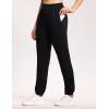 imageTHE GYM PEOPLE Womens Baggy Cinch Bottom Sweatpants Lightweight Workout Joggers Pants with PocketsBlack