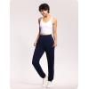 imageTHE GYM PEOPLE Womens Baggy Cinch Bottom Sweatpants Lightweight Workout Joggers Pants with PocketsDark Blue